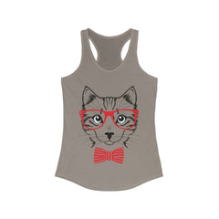 Smart Cat Lover Racerback Tank Top