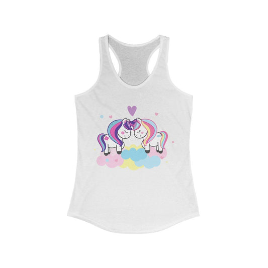 Best Friends Unicorn Racerback Tank Top