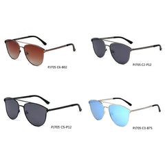 Almonte - Women Flat Lens Polarized Round Fashion Sunglasses