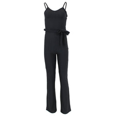 Sexy Bodycon Waist-Tie Jumpsuit