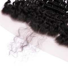 100% Brazilian Virgin Hair 13×4 Deep Wave Lace Frontal