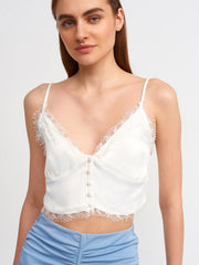 Lace Detailed Crop Top