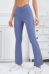 Ashleigh Blue V Crossover High Waist Workout Flare Leggings