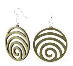 Wave Circle Earrings # 1054