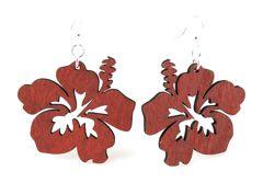 Hibiscus Earrings # 1085