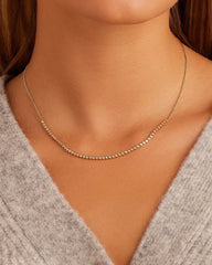 Classic Diamond Row Necklace