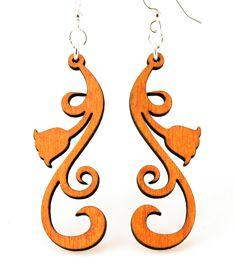 Tulip Scroll Earrings # 1121