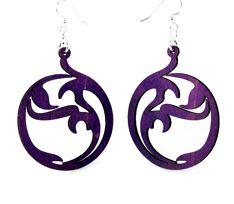 Circle Art Earrings # 1153