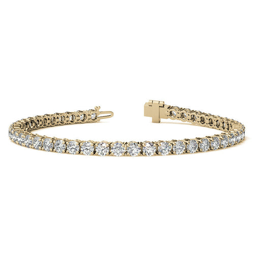 6.5 CTW Lab Grown Diamond Tennis Bracelet in 14kt White/Yellow Gold