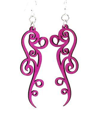 Ornate Scroll Design Earrings # 1261