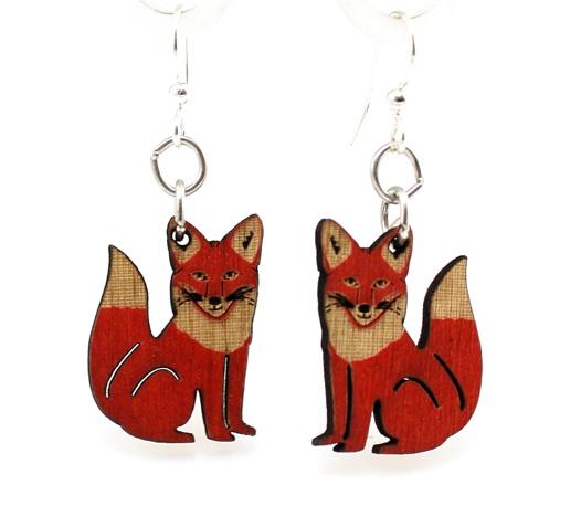 Fox earrings # 1292