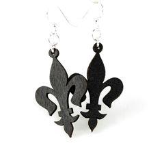 Slender Fleur de Lis Earrings # 1305