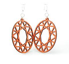 Oval Hex Earrings # 1320