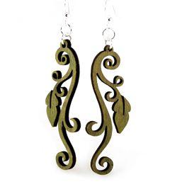 Leaves on Vine Earrings # 1324