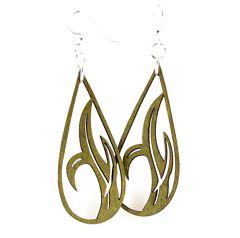 Grass Blade Drop Earrings # 1343