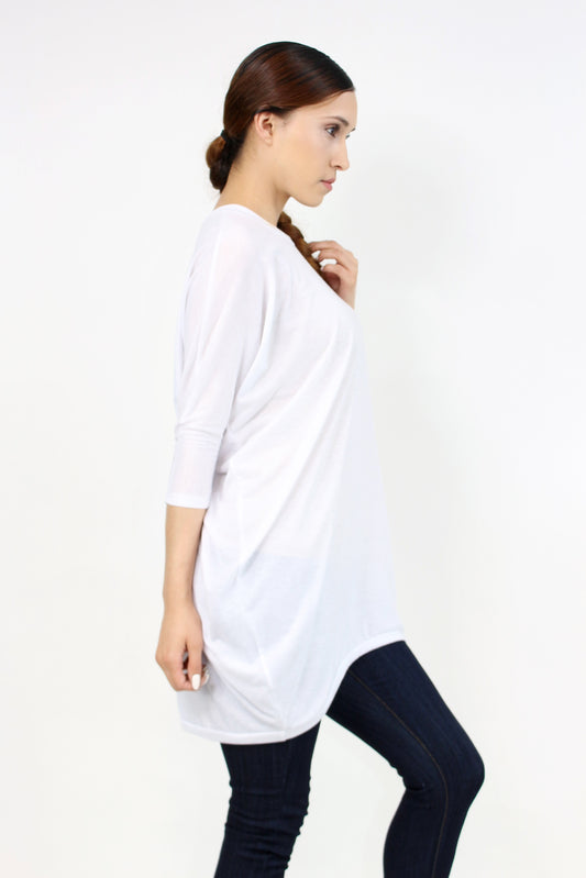 Oversized Shirt Dress White