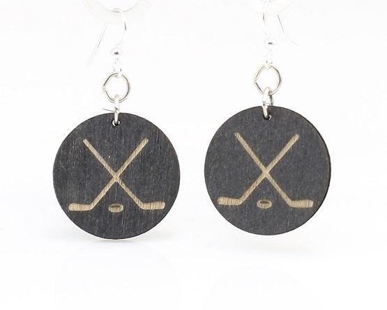 Hockey Puck Earrings # 1507