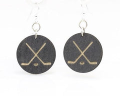 Hockey Puck Earrings # 1507