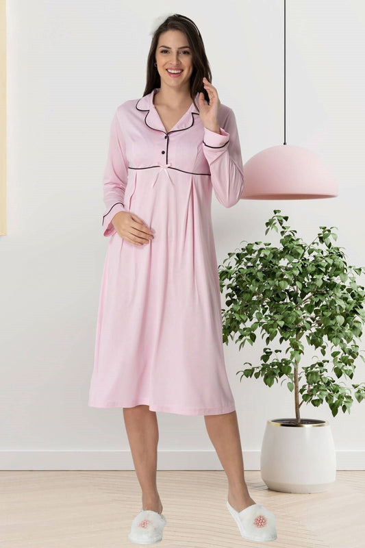 Shopymommy 1551 Maternity & Nursing Nightgown