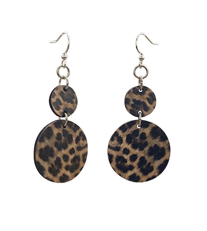 Leopard Print Earrings #1686