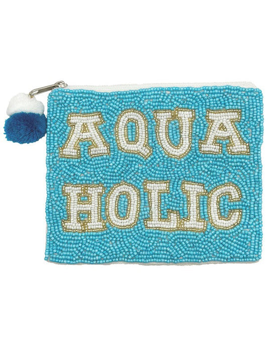 AQUAHOLIC Beaded Coin Purse LAC-CP-1245