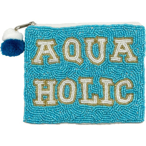 AQUAHOLIC Beaded Coin Purse LAC-CP-1245