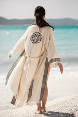 Sun Goddess Linen Kimono