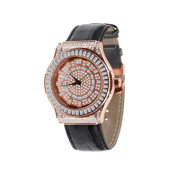 Conspicious Bling Leather Watch | 5110365