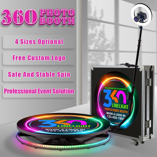 2023 Hot Sale 360 Degree Rotating Photo Booth Slow Motion Picture