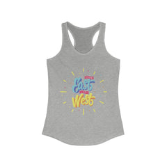 From East to West Racerback Tank Top