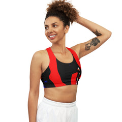 The Red Roll Out Sports Bra