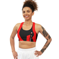 The Red Roll Out Sports Bra