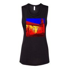 Abandoned Church Women's Flowy Muscle Tank