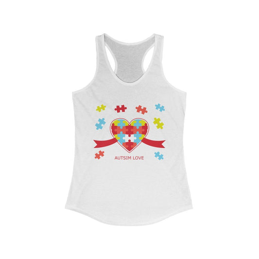 Autism Love Racerback Tank Top