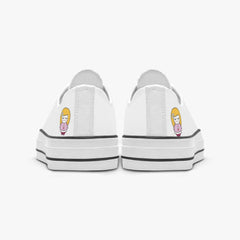 Sue Sue Sweet Low Canvas Shoes-White sole