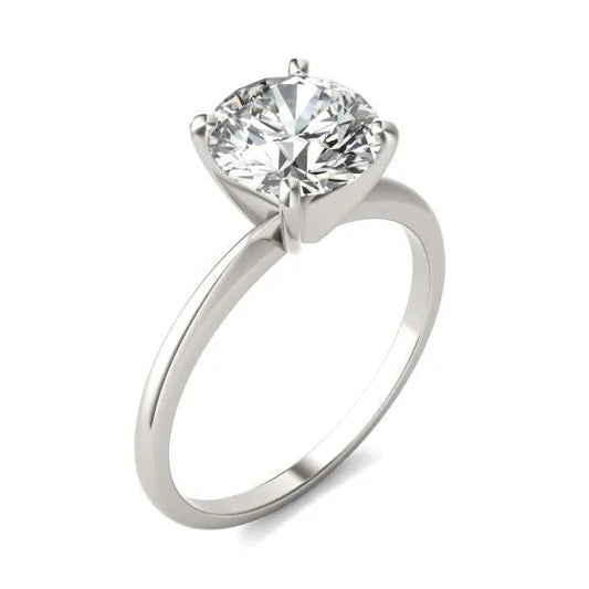 2 CTW Round Lab Grown Diamond Solitaire Engagement Ring 14K White Gold