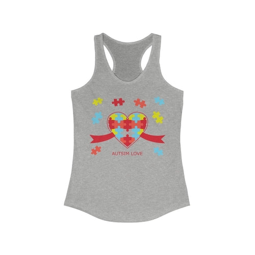 Autism Love Racerback Tank Top