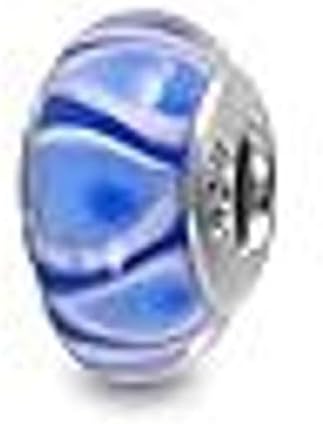 Galaxy Gold GG Genuine Murano Glass Charm Fit Pandora Charm Bracelets,925 Sterling Silver Colored Swirl Rainbow Blue Eyes Charm Original Glass Bead for Bracelet and Necklace