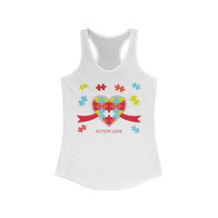 Autism Love Racerback Tank Top