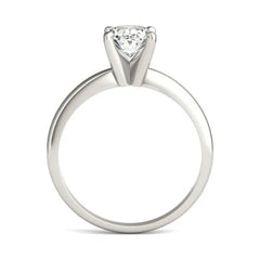 1 1/2 CTW Oval Lab Grown Diamond Solitaire Engagement Ring 14K White