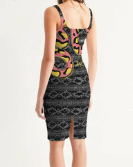 2882Sport™ Pre-Punk-Prep Women's Serpent Midi Bodycon Dress