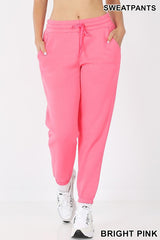 Jogger Sweatpants Elastic Waistband