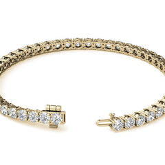 6.5 CTW Lab Grown Diamond Tennis Bracelet in 14kt White/Yellow Gold