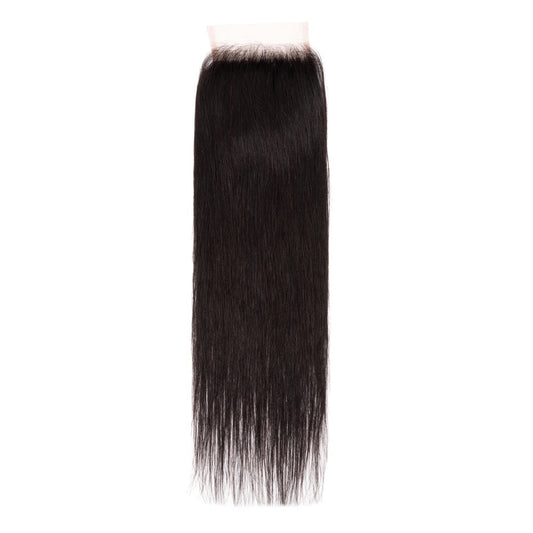 4X4 Straight Hair Free Part Closure 100% Human Hair Closure