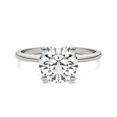 2 CTW Round Lab Grown Diamond Solitaire Engagement Ring 14K White Gold