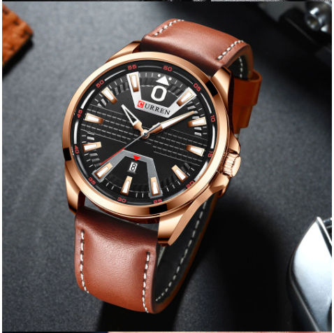 Archetypal Curren Leather Watch | 5412118