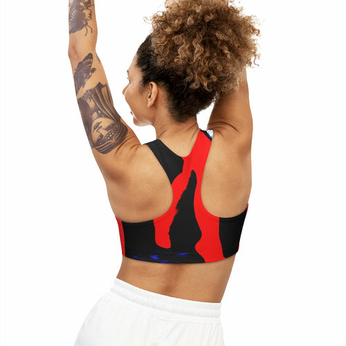 The Red Roll Out Sports Bra