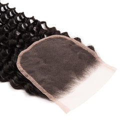 4×4 Deep Wave Lace Closure 100% Unprocessed Virgin Human Hair