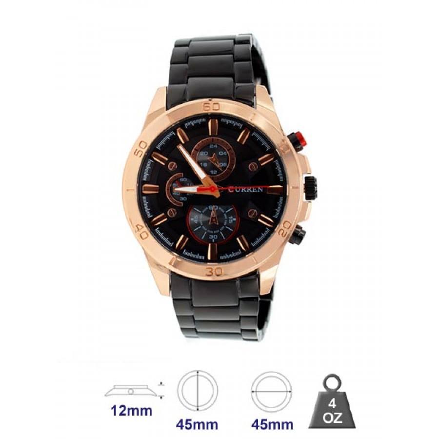 Curren Leather Band Water Resistant Watch For Men