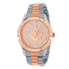 ARIES MASONIC ICED OUT HIP HOP METAL WATCH | 5629918